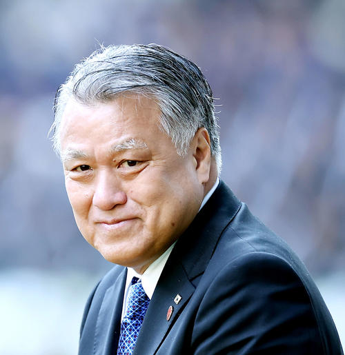 日本サッカー協会の田嶋幸三会長（2023年12月撮影）